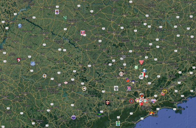 A história do Campeonato Paulista Série B-3 em um mapa interativo